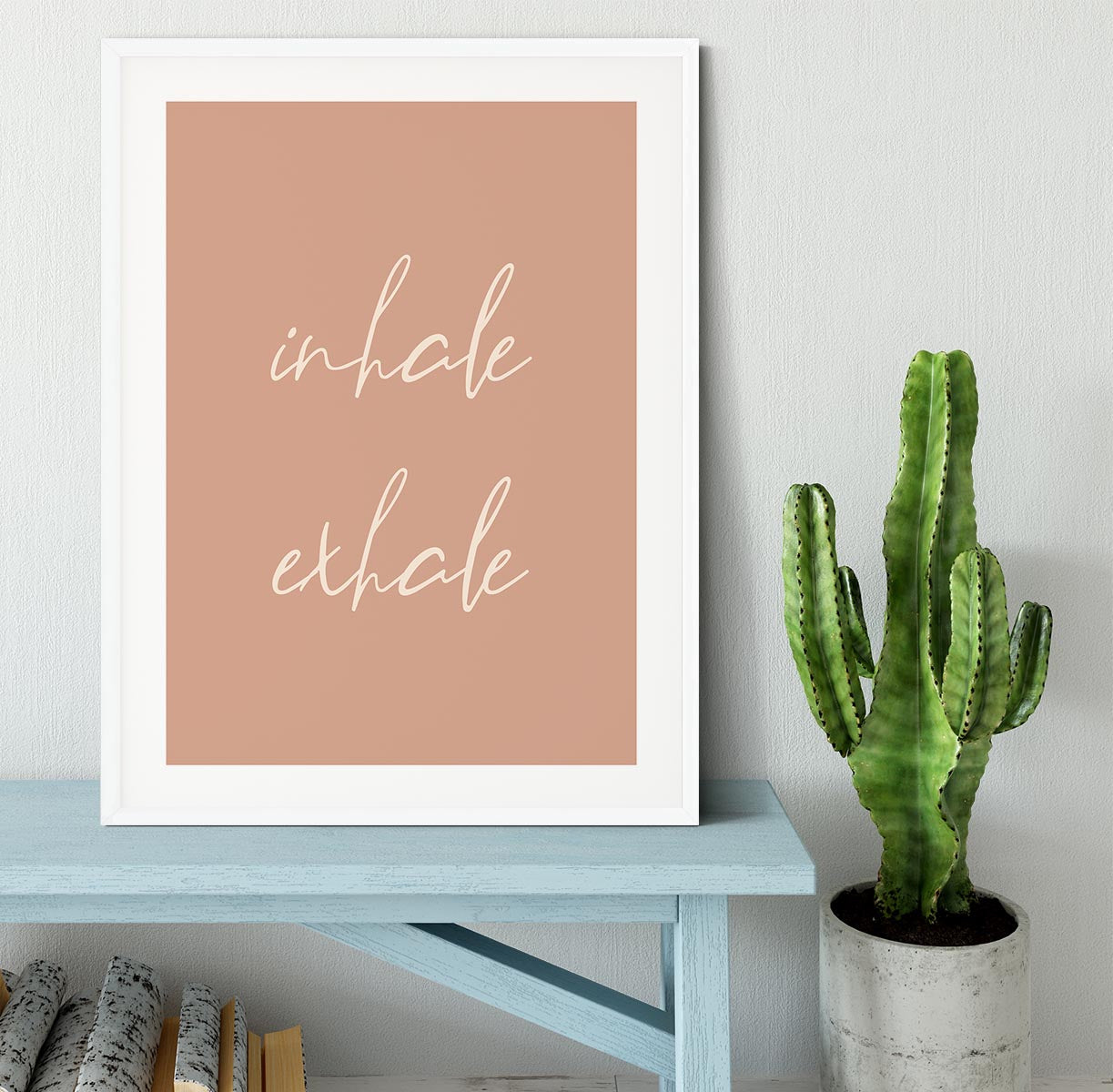 Inhale Exhale Framed Print - Canvas Art Rocks - 5