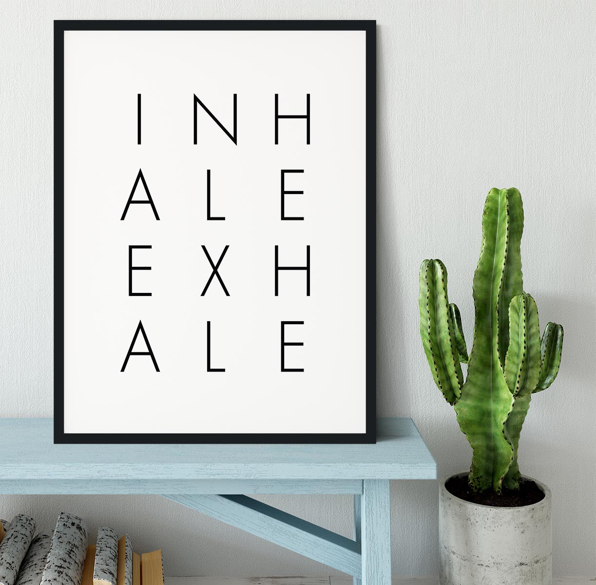 Inhale Exhale Large Framed Print - Canvas Art Rocks - 2