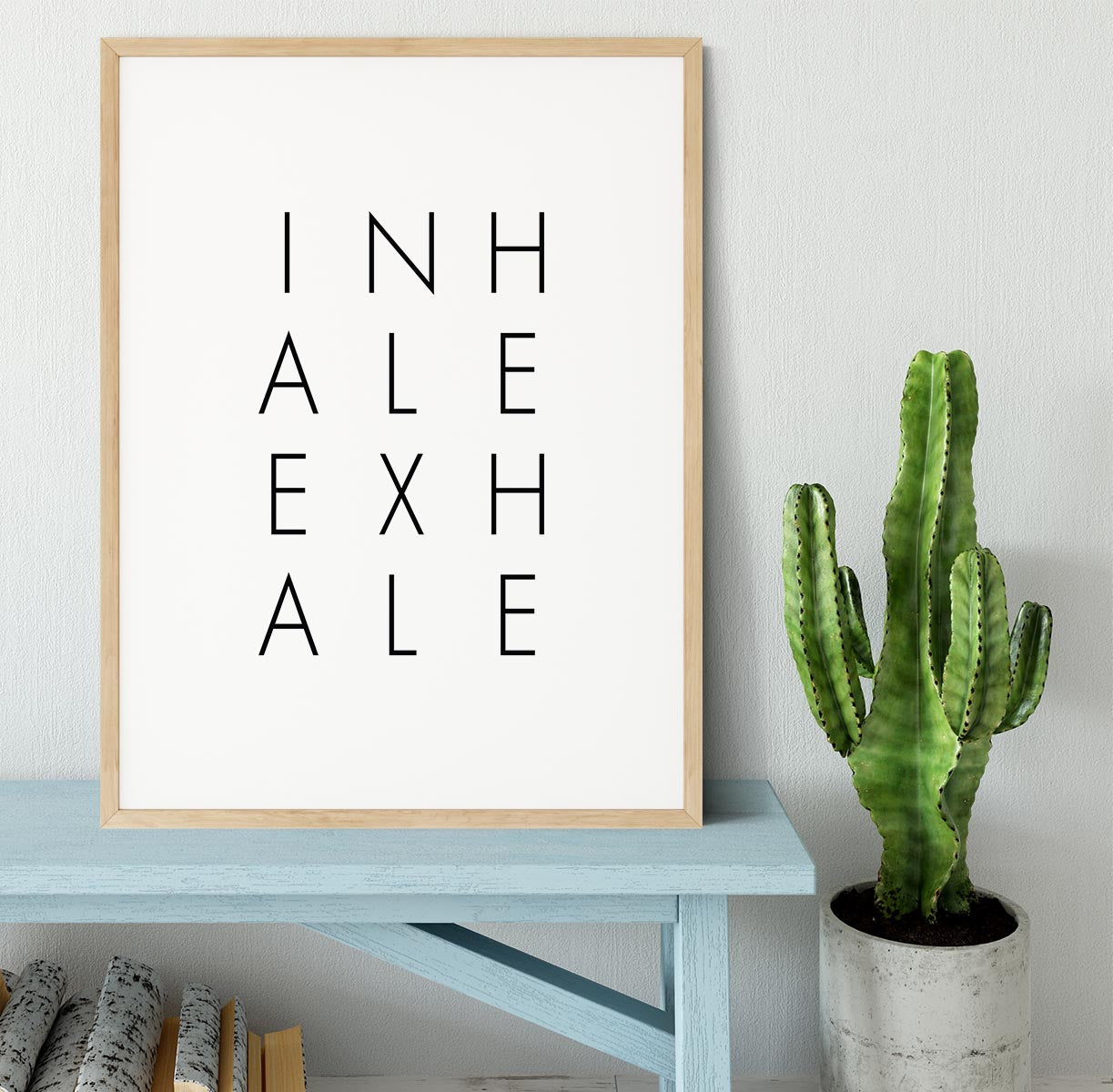 Inhale Exhale Large Framed Print - Canvas Art Rocks - 3