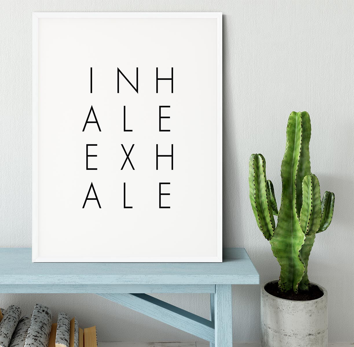 Inhale Exhale Large Framed Print - Canvas Art Rocks - 5