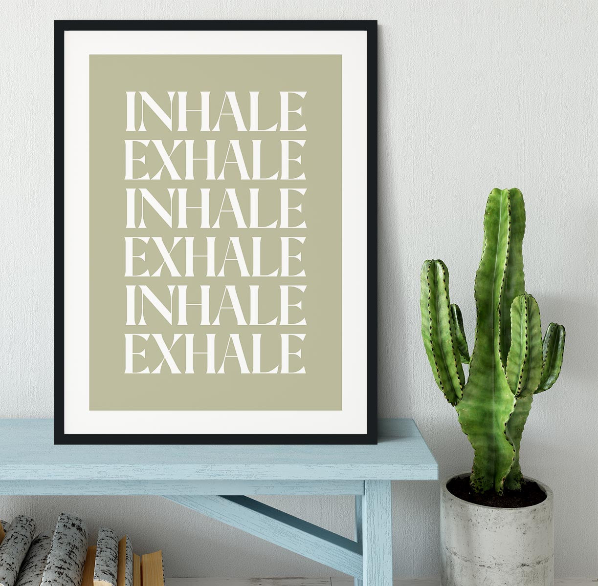 Inhale Exhale No1 Framed Print - Canvas Art Rocks - 1