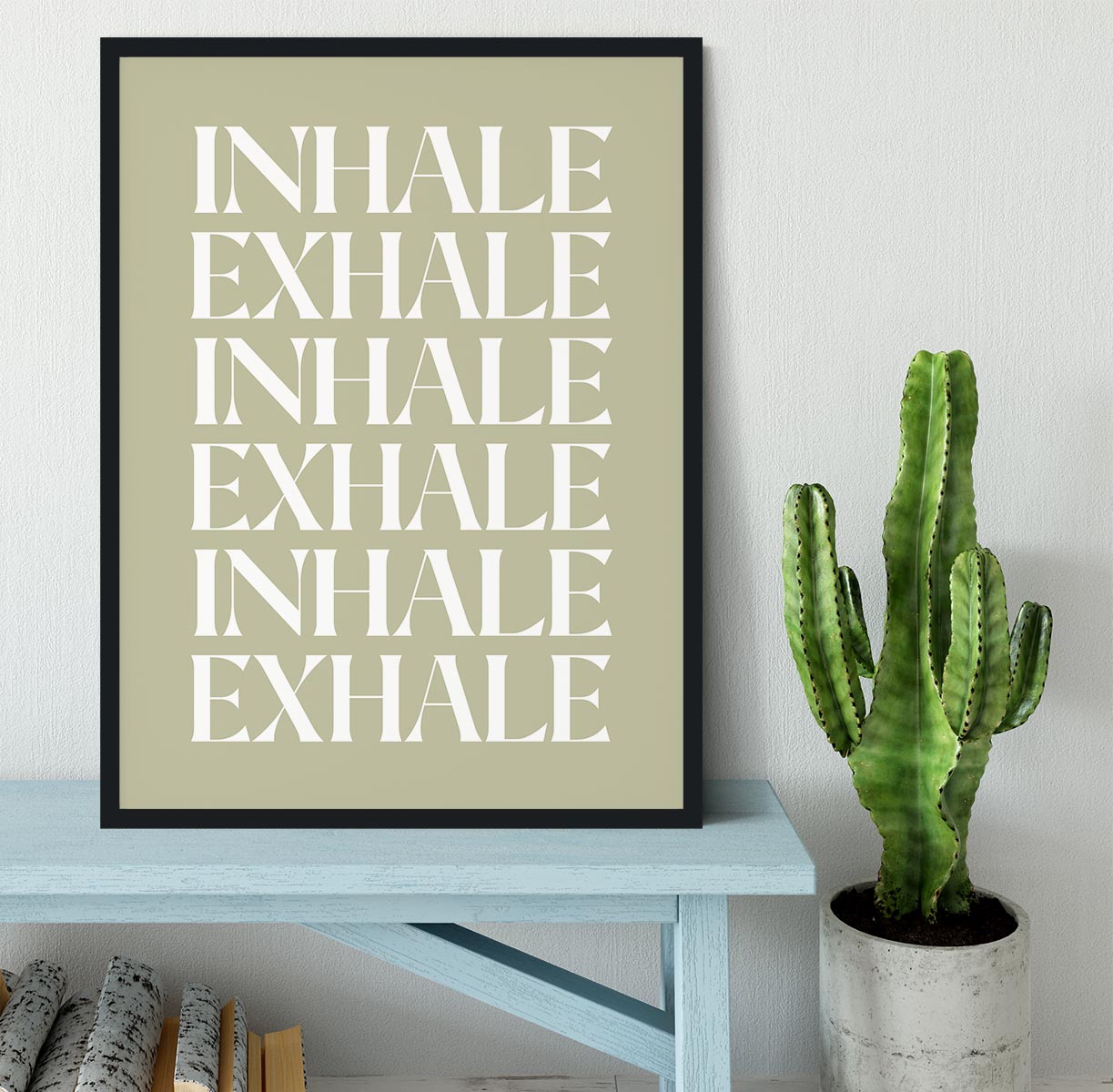 Inhale Exhale No1 Framed Print - Canvas Art Rocks - 2