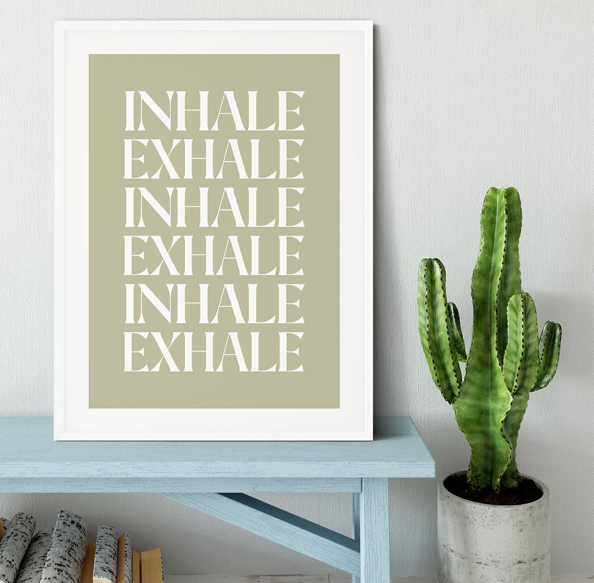 Inhale Exhale No1 Framed Print - Canvas Art Rocks - 5