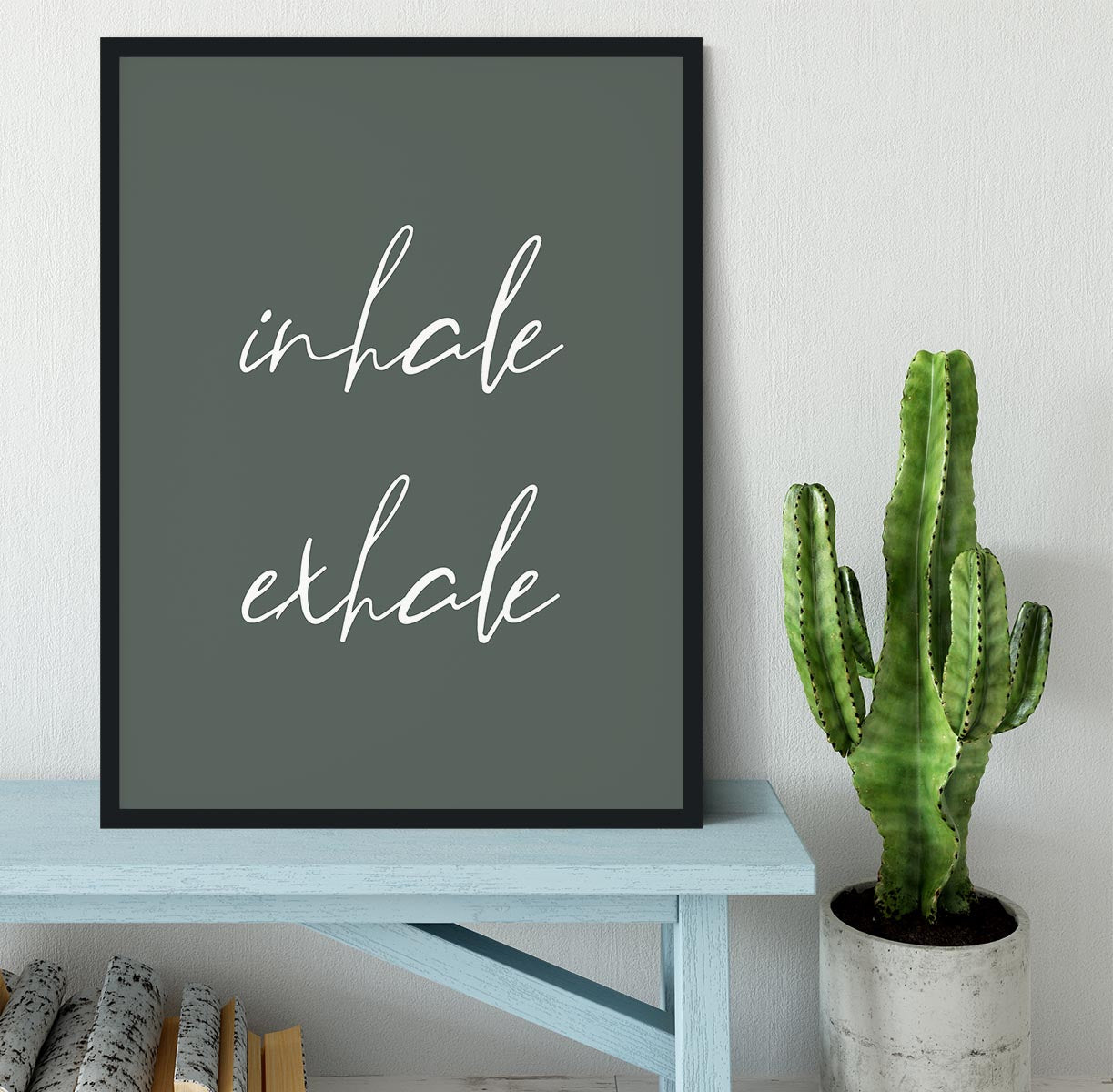 Inhale Exhale No2 Framed Print - Canvas Art Rocks - 2