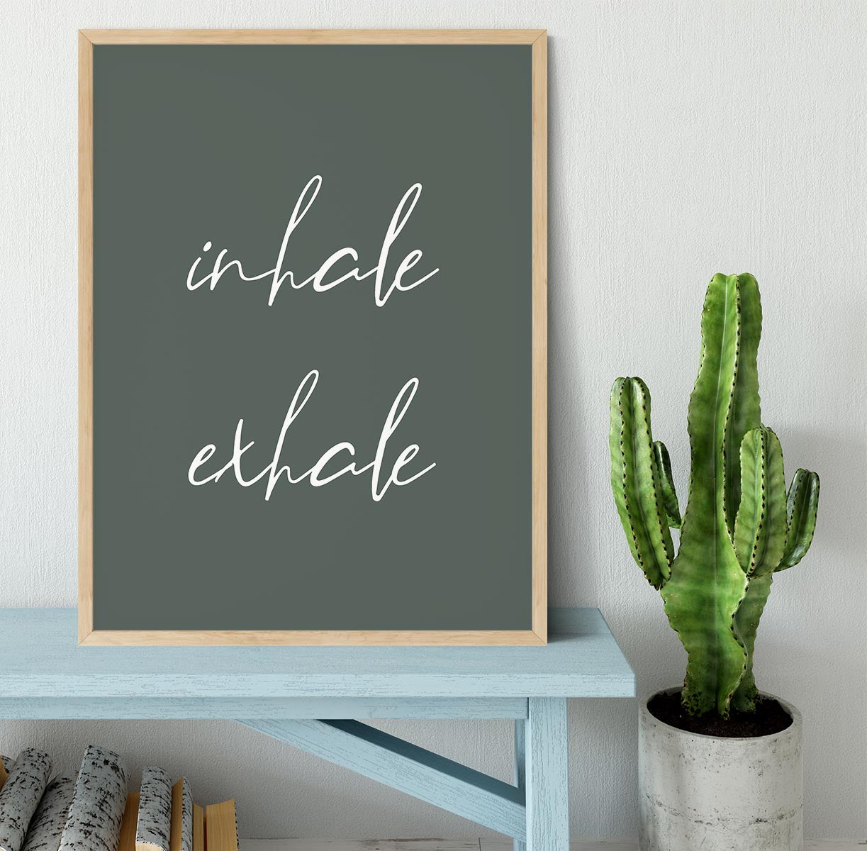 Inhale Exhale No2 Framed Print - Canvas Art Rocks - 4