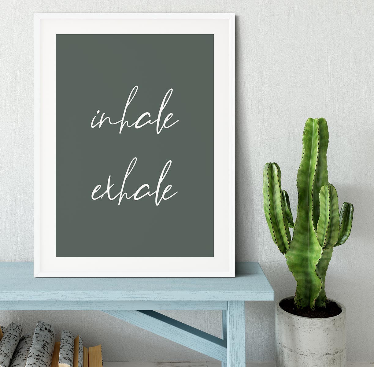 Inhale Exhale No2 Framed Print - Canvas Art Rocks - 5