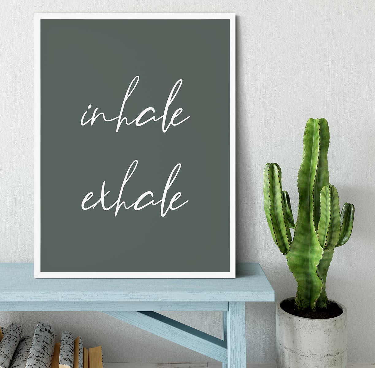 Inhale Exhale No2 Framed Print - Canvas Art Rocks -6