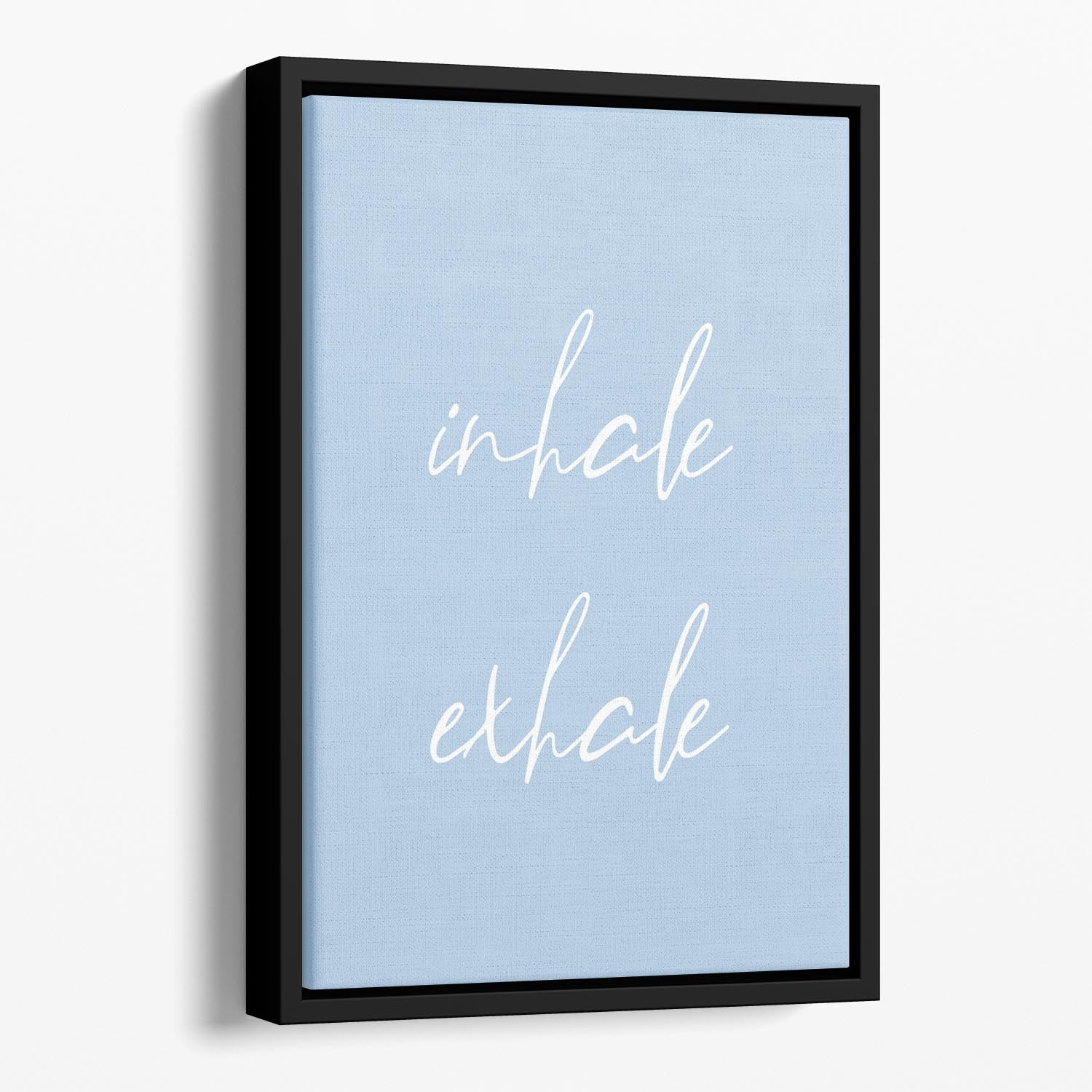 Inhale Exhale No3 Floating Framed Canvas - Canvas Art Rocks - 1