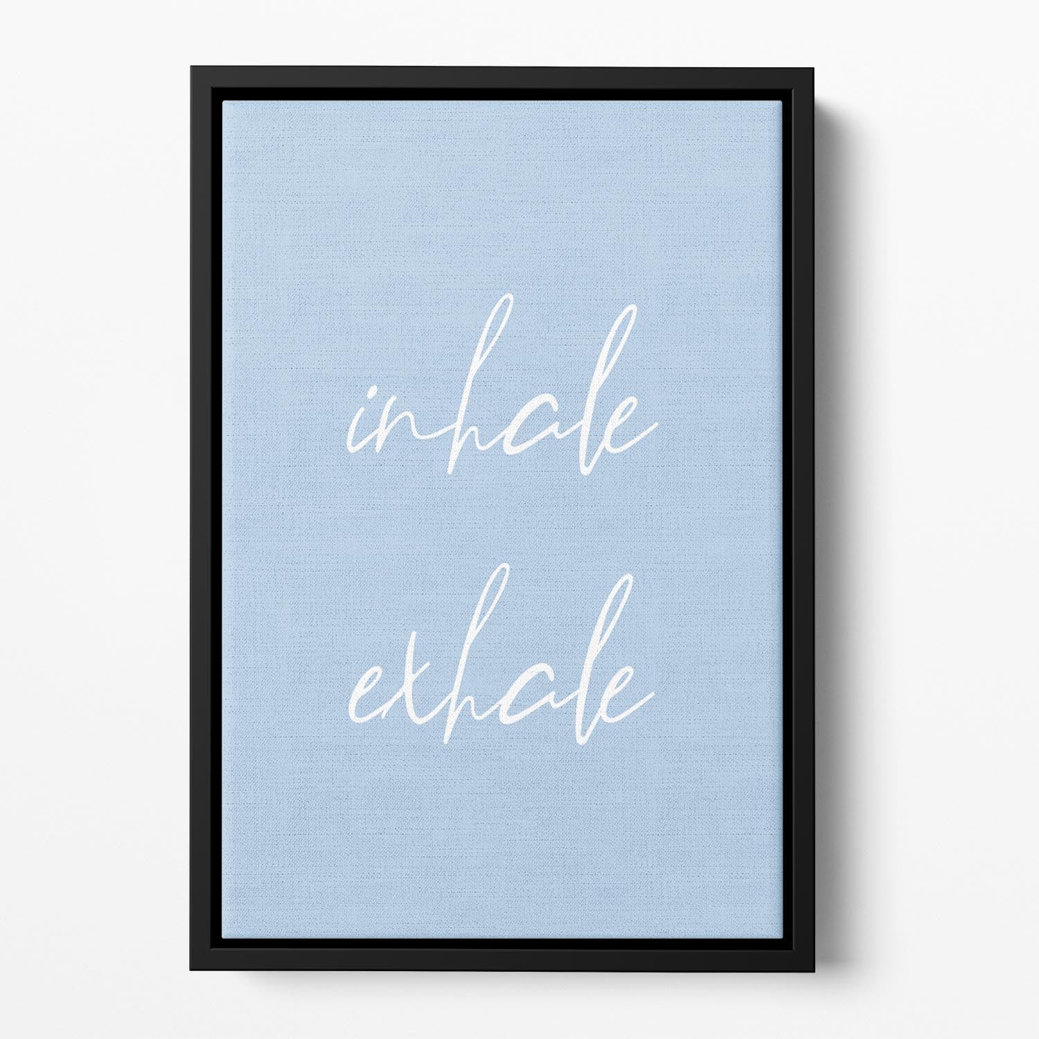 Inhale Exhale No3 Floating Framed Canvas - Canvas Art Rocks - 2