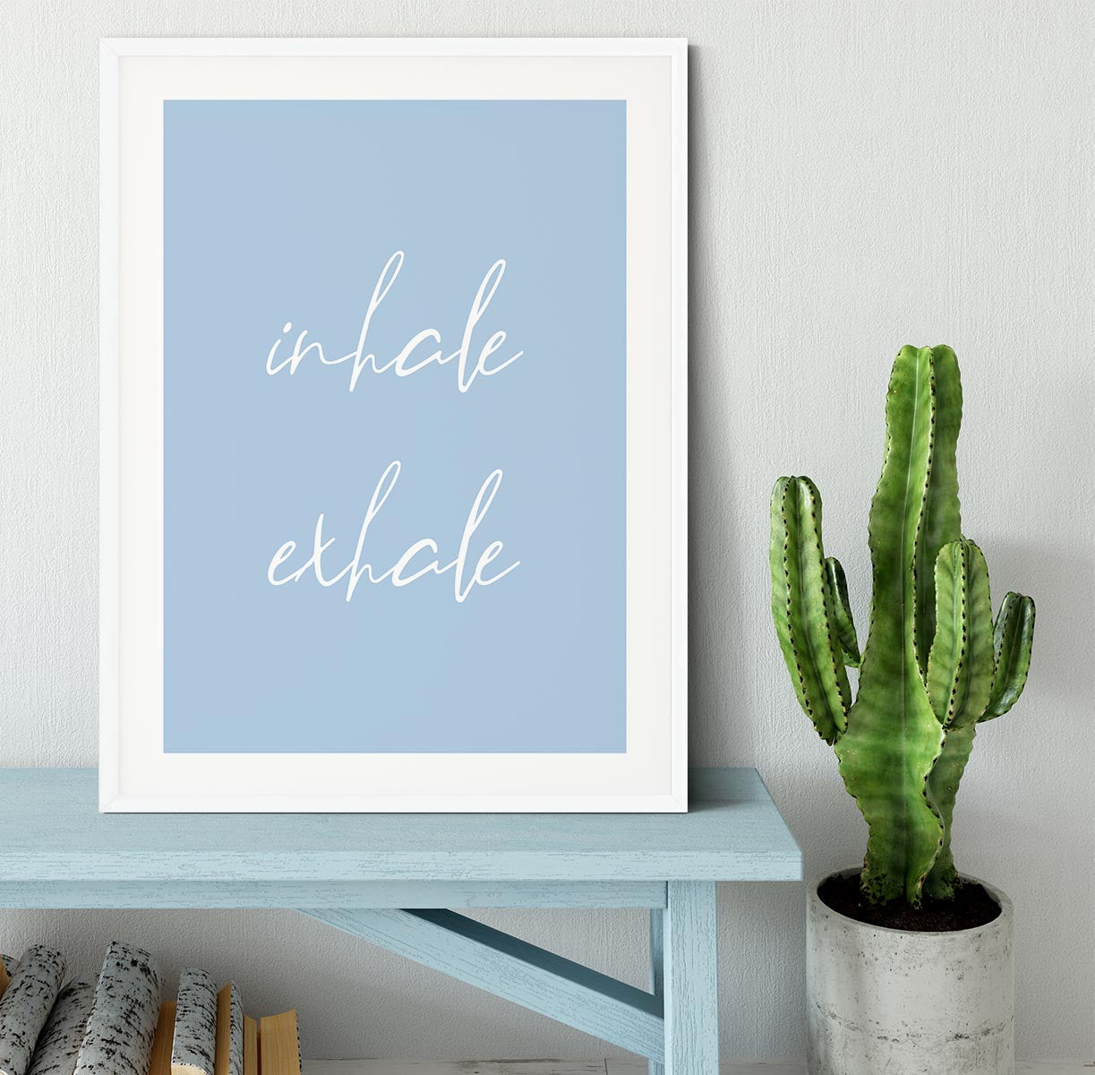 Inhale Exhale No3 Framed Print - Canvas Art Rocks - 5