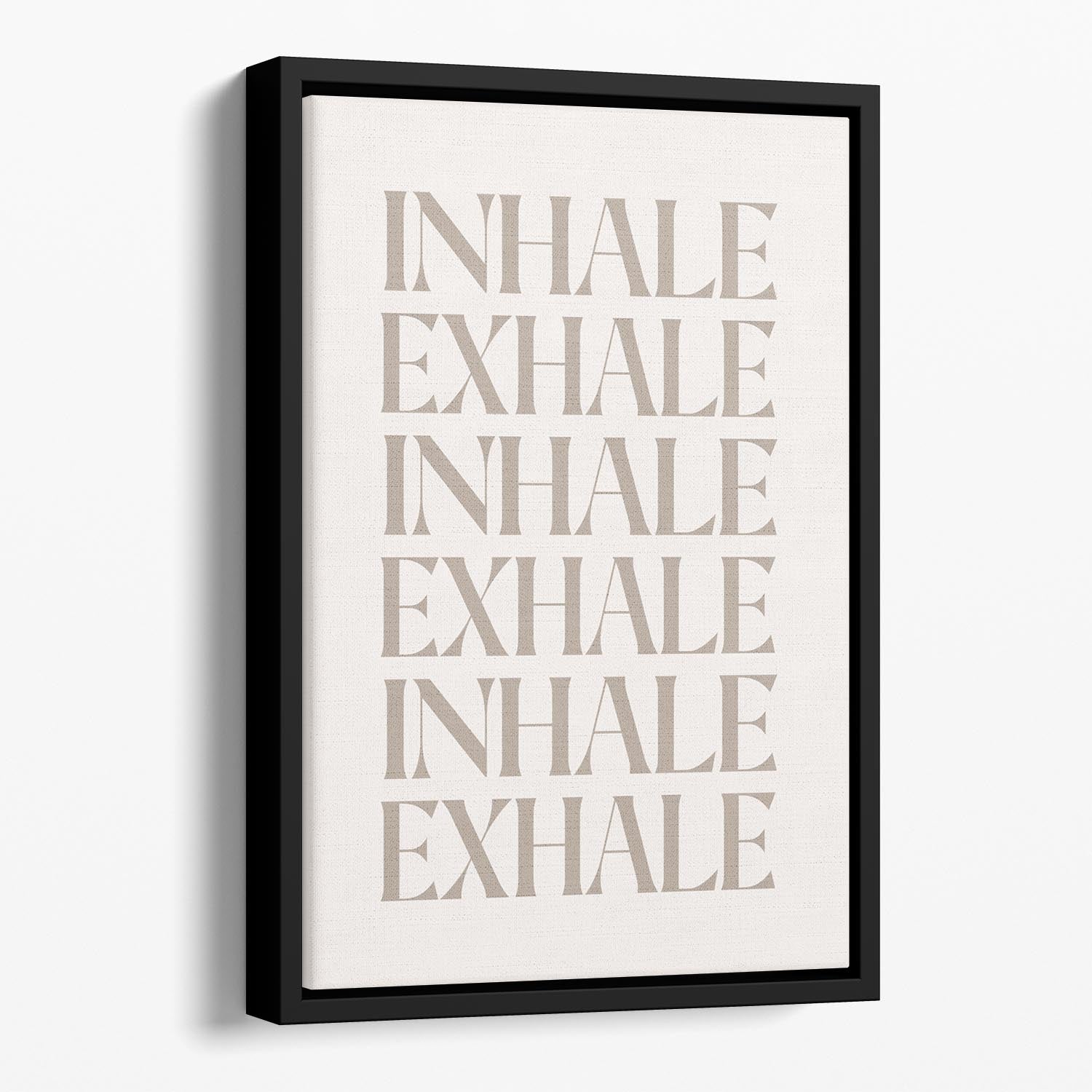 Inhale Exhale No5 Floating Framed Canvas - Canvas Art Rocks - 1