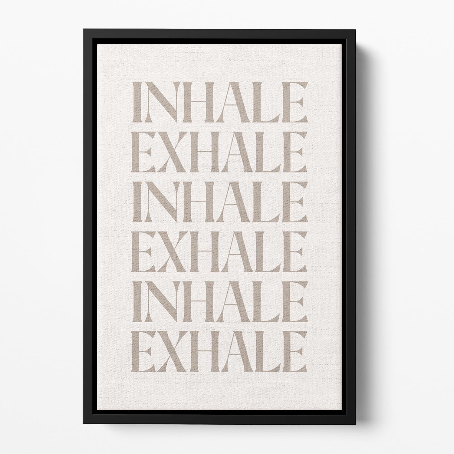 Inhale Exhale No5 Floating Framed Canvas - Canvas Art Rocks - 2