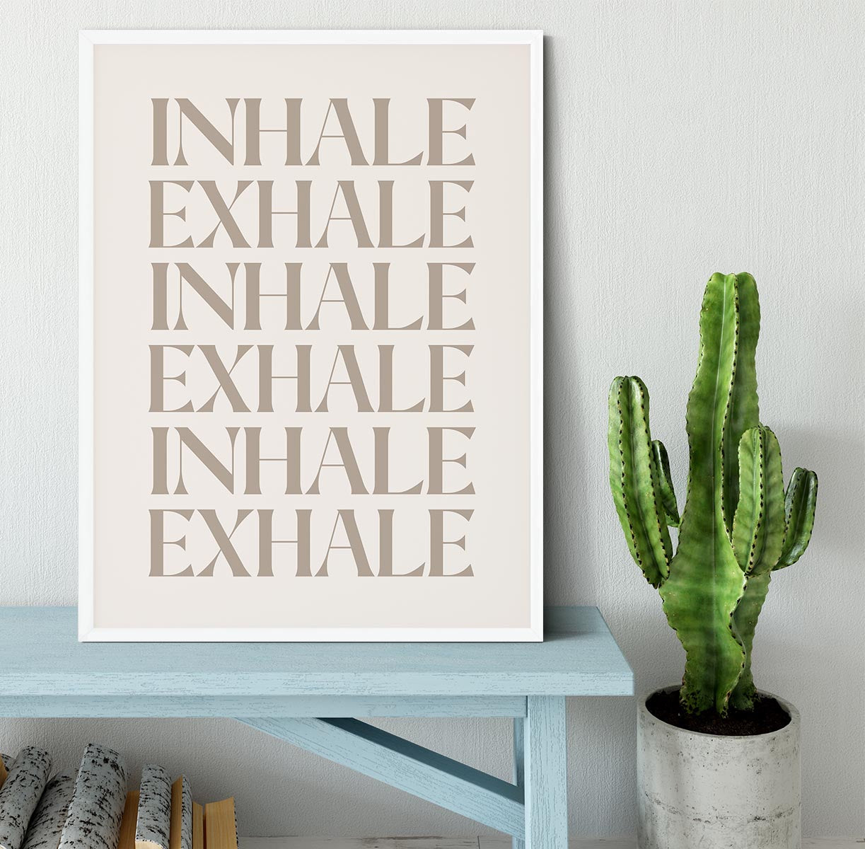 Inhale Exhale No5 Framed Print - Canvas Art Rocks -6