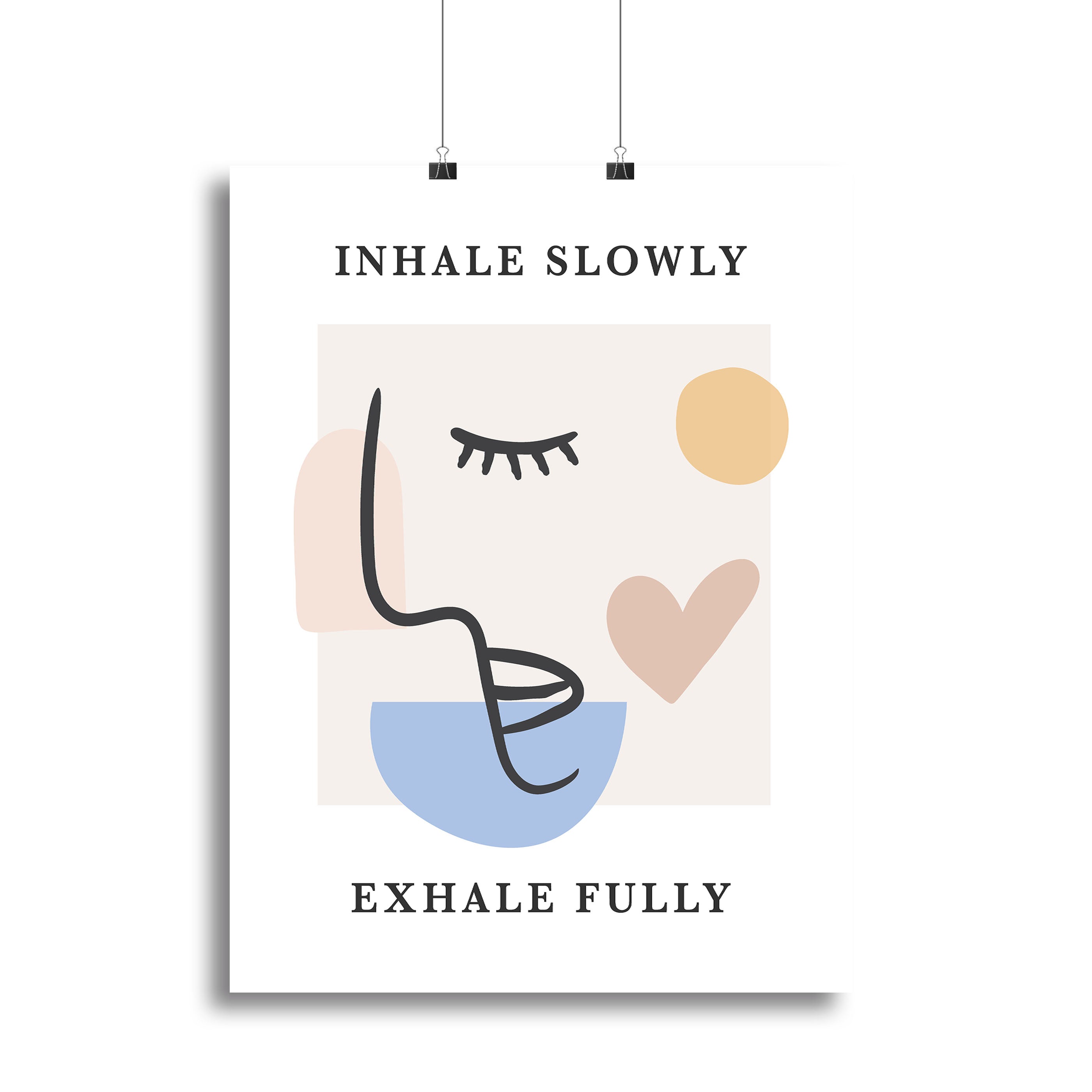 Inhale Slow Canvas Print or Poster - Canvas Art Rocks - 2