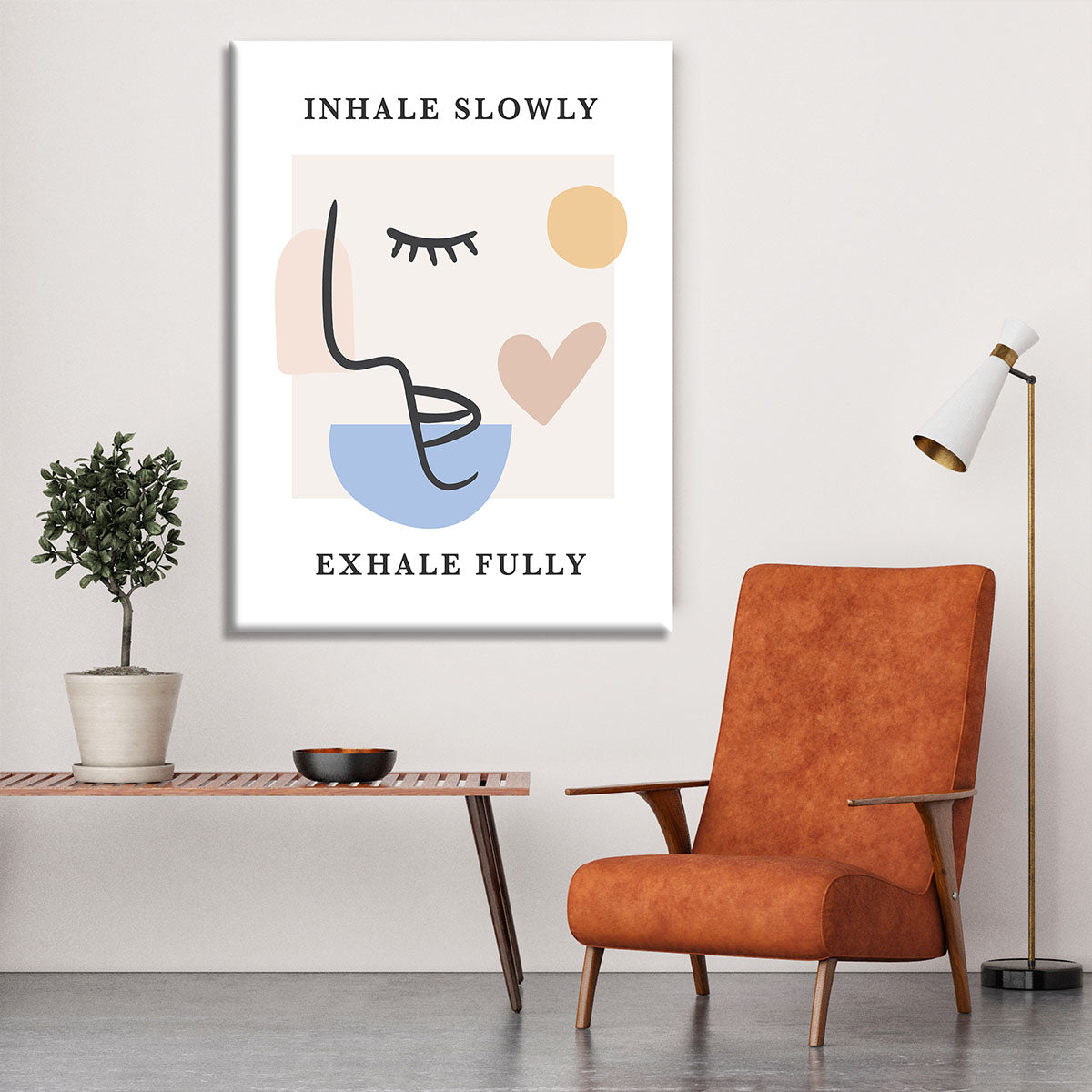 Inhale Slow Canvas Print or Poster - Canvas Art Rocks - 6