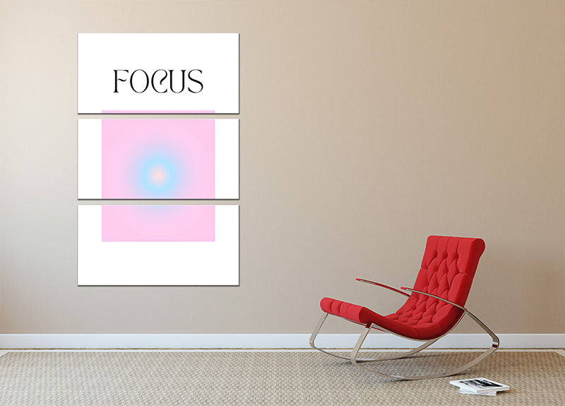 Inspire Aura Poster 3 Split Panel Canvas Print - Canvas Art Rocks - 2