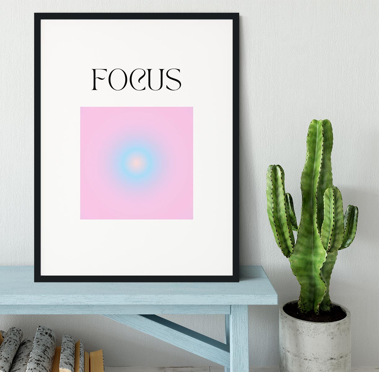 Inspire Aura Poster Framed Print - Canvas Art Rocks - 1