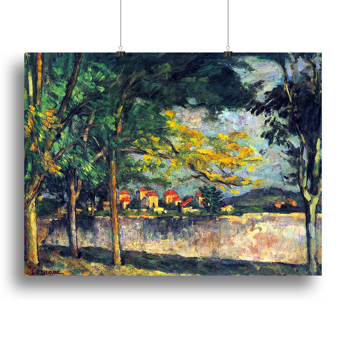 Into Street by Cezanne Poster - Unframed