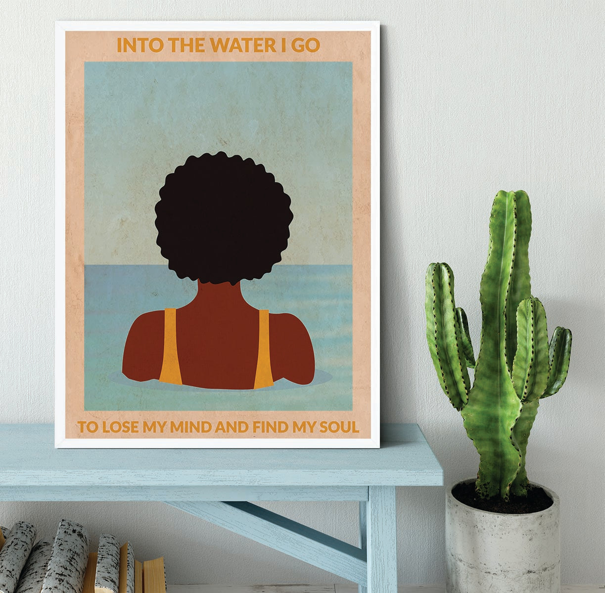 Into the Water black Framed Print - 1x -6