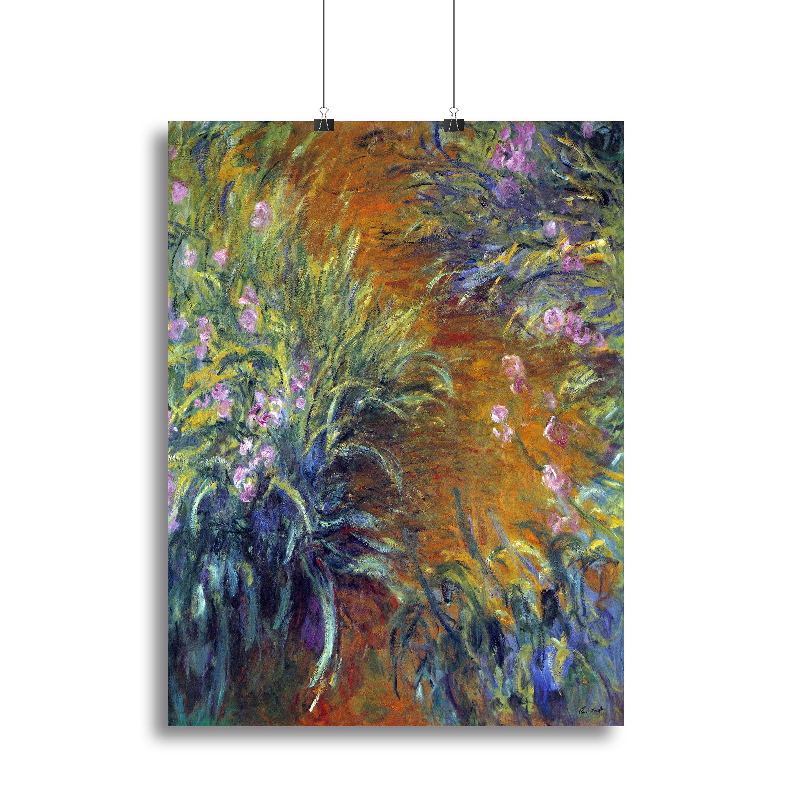 Irises by Monet Poster - Unframed