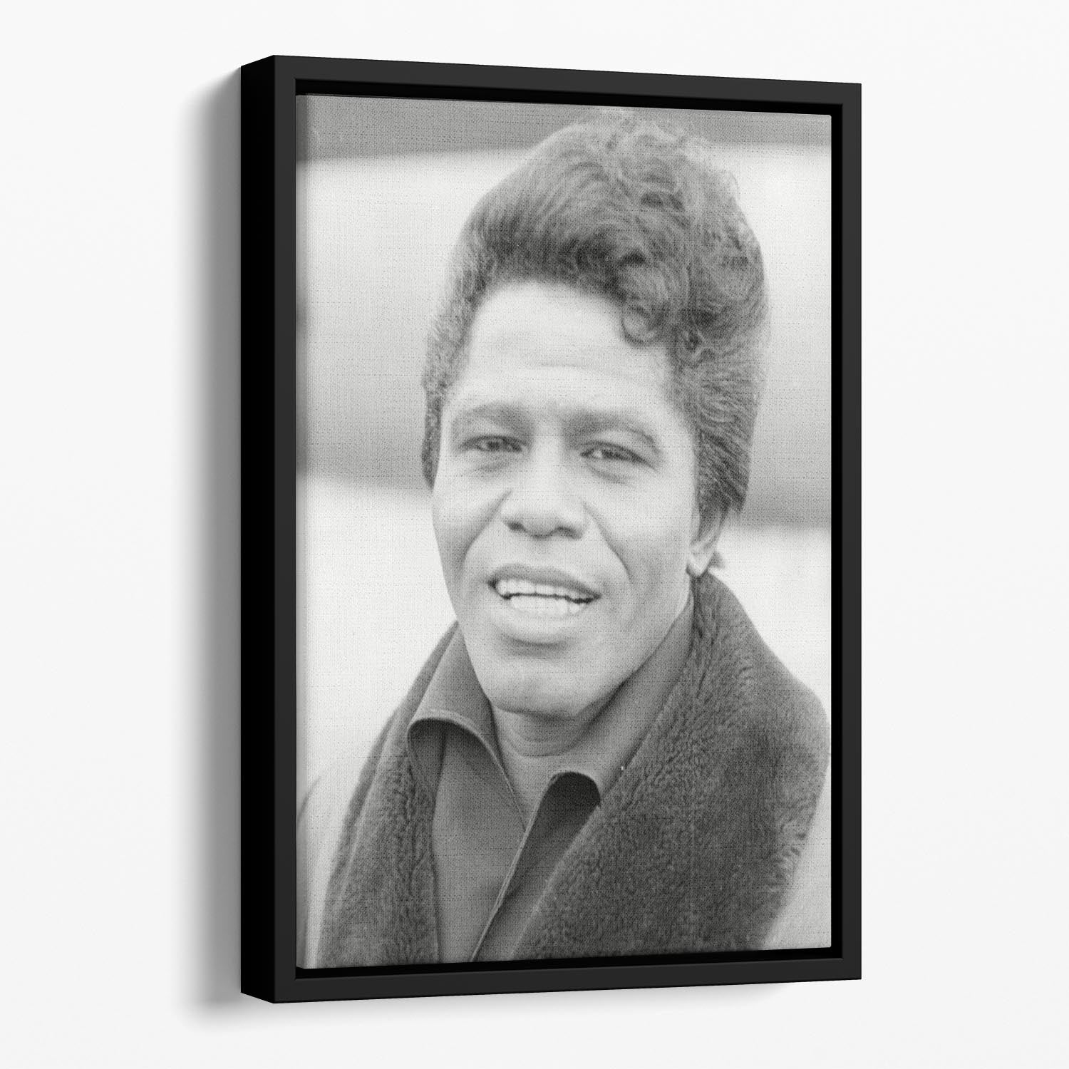 James Brown Floating Framed Canvas - Canvas Art Rocks - 1