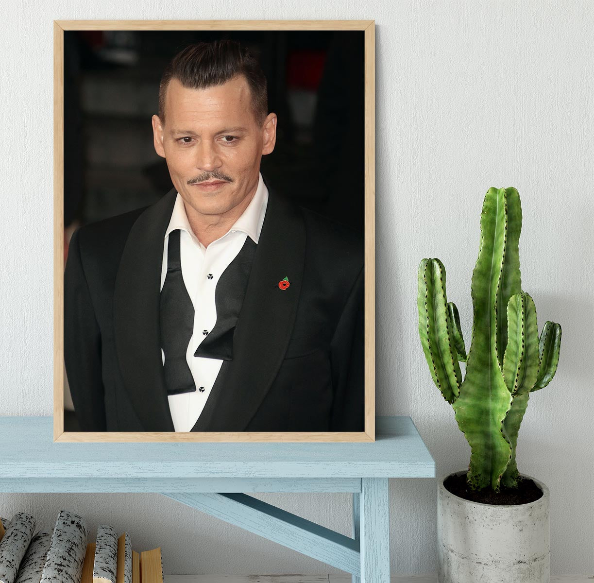 Johnny Depp at a premiere Framed Print - Canvas Art Rocks - 4