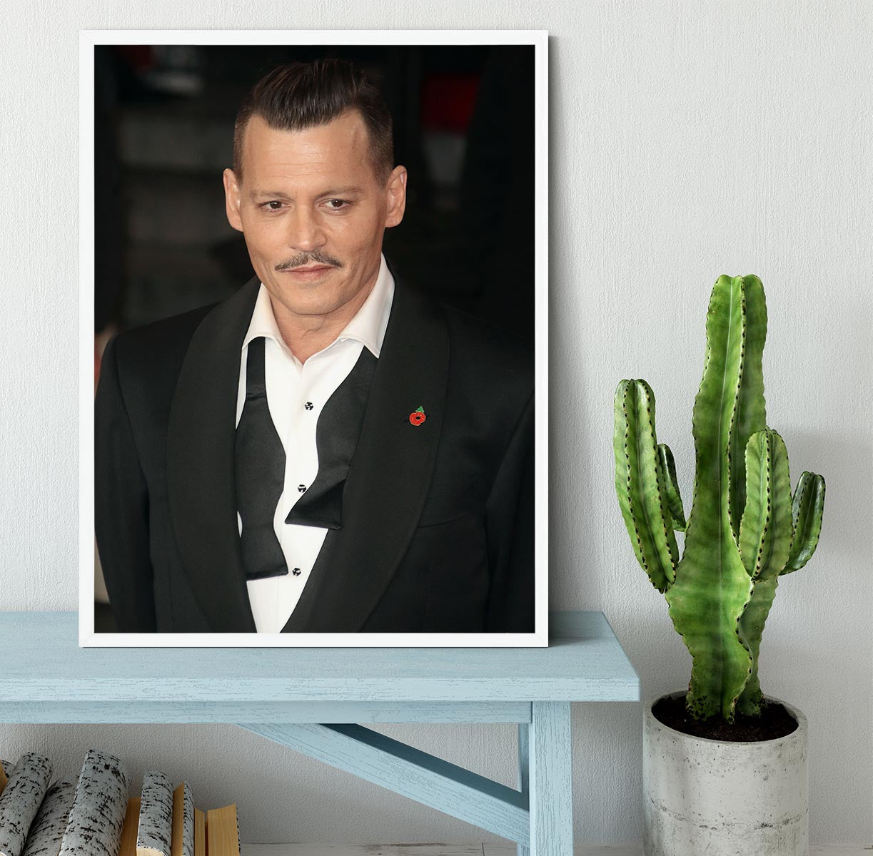 Johnny Depp at a premiere Framed Print - Canvas Art Rocks -6