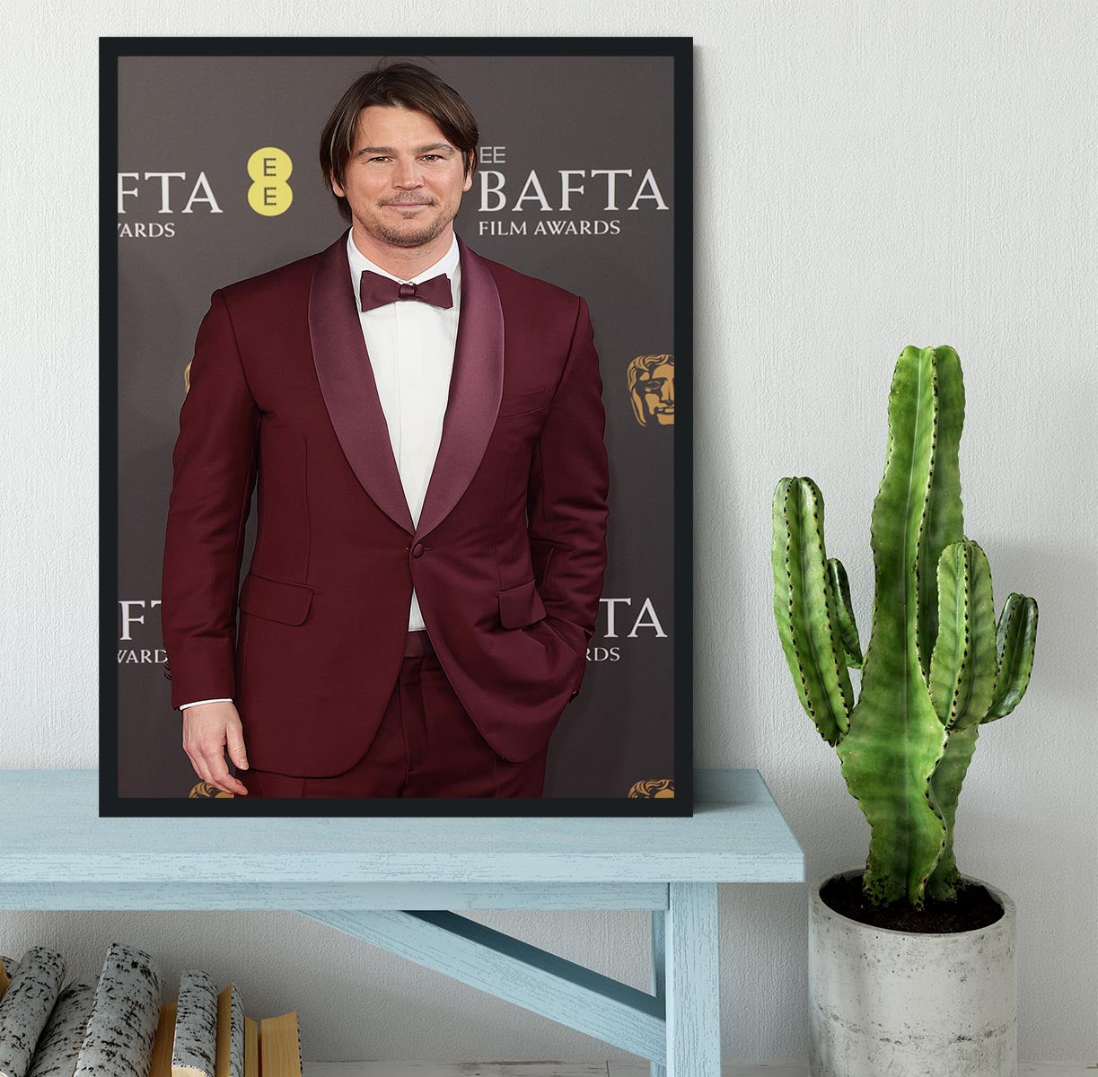 Josh Hartnett at the Baftas Framed Print - Canvas Art Rocks - 2