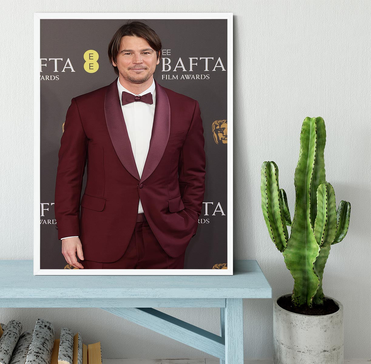 Josh Hartnett at the Baftas Framed Print - Canvas Art Rocks -6