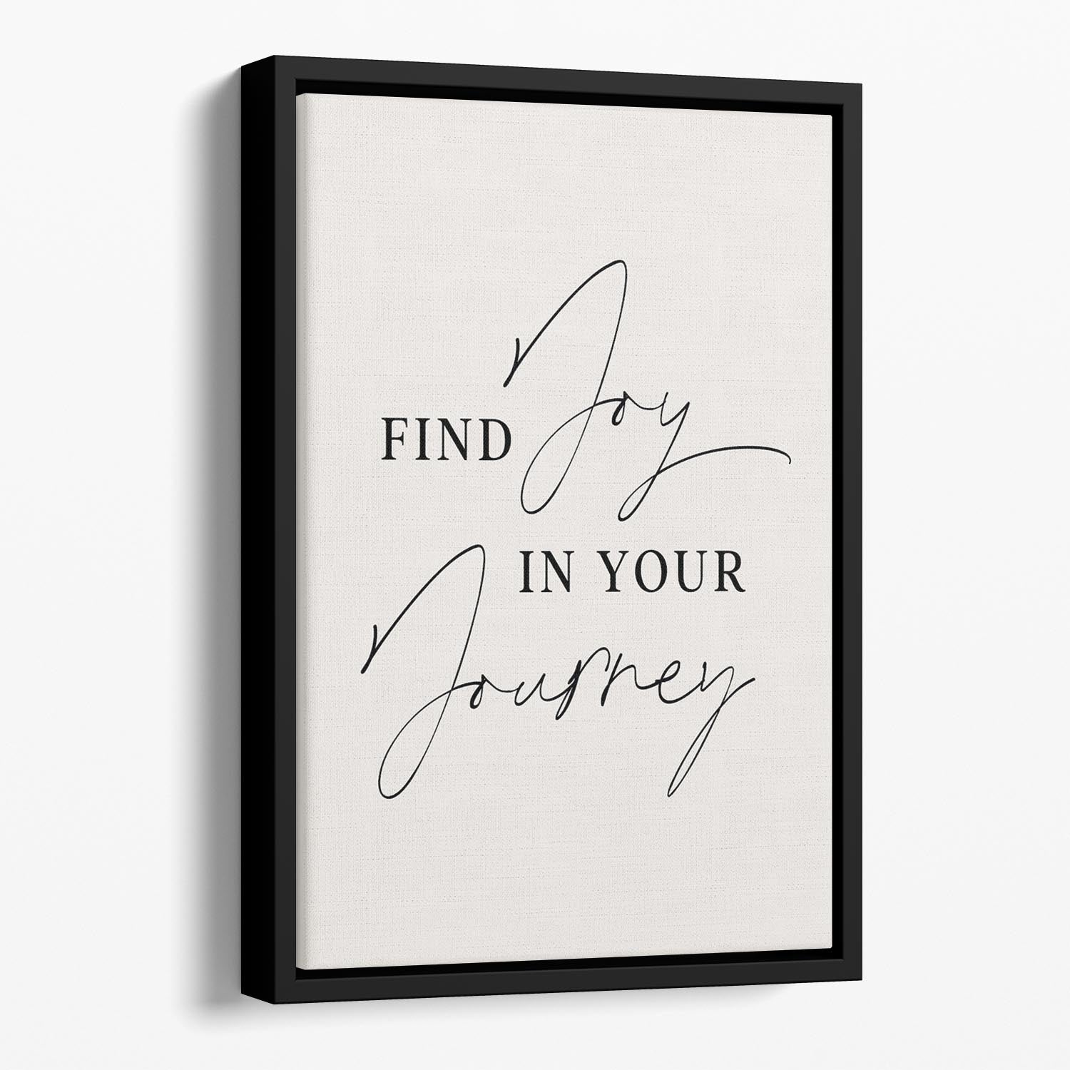 Joy In Journey Floating Framed Canvas - Canvas Art Rocks - 1