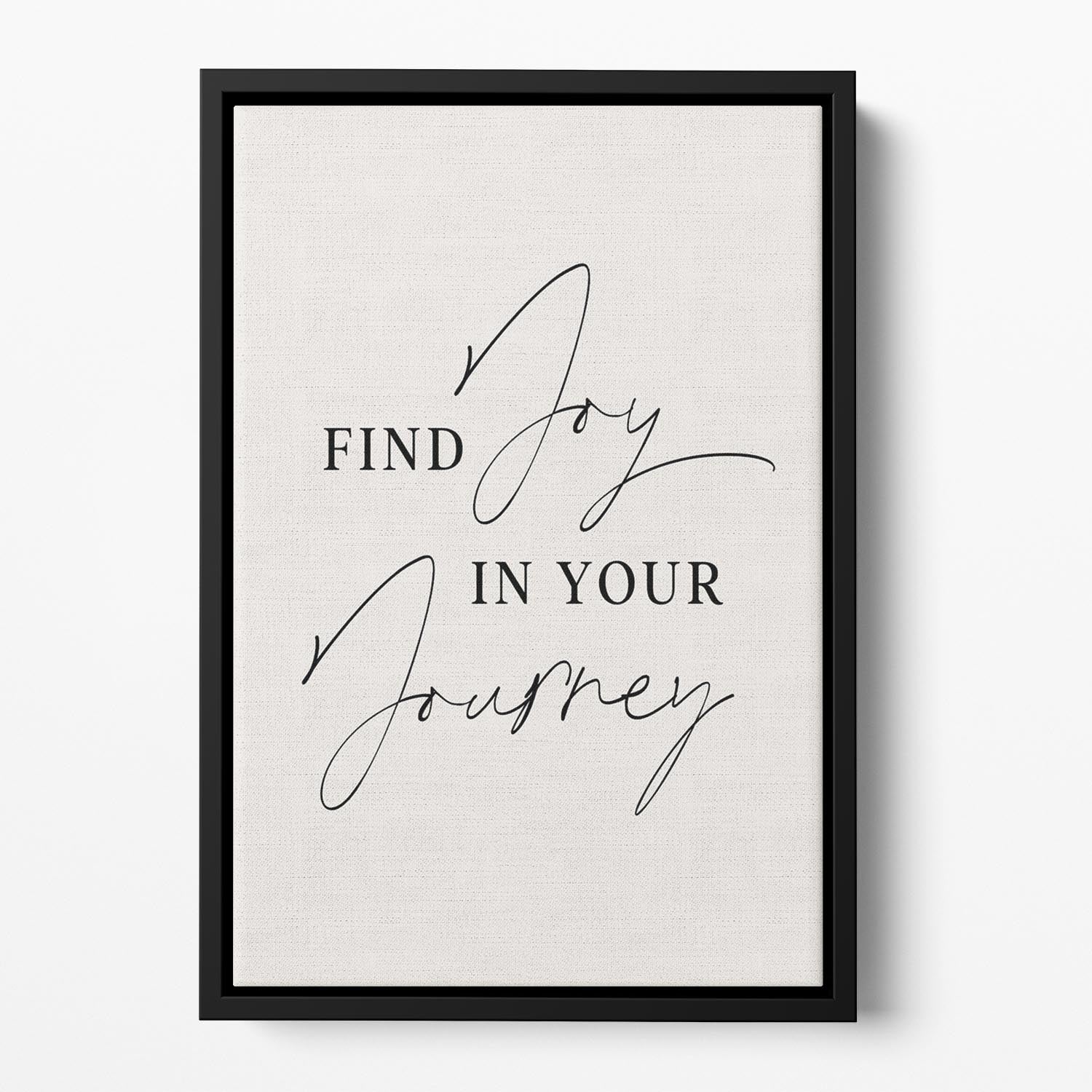 Joy In Journey Floating Framed Canvas - Canvas Art Rocks - 2