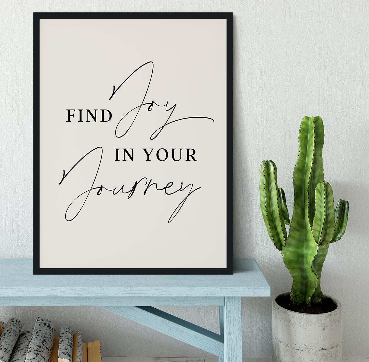 Joy In Journey Framed Print - Canvas Art Rocks - 2