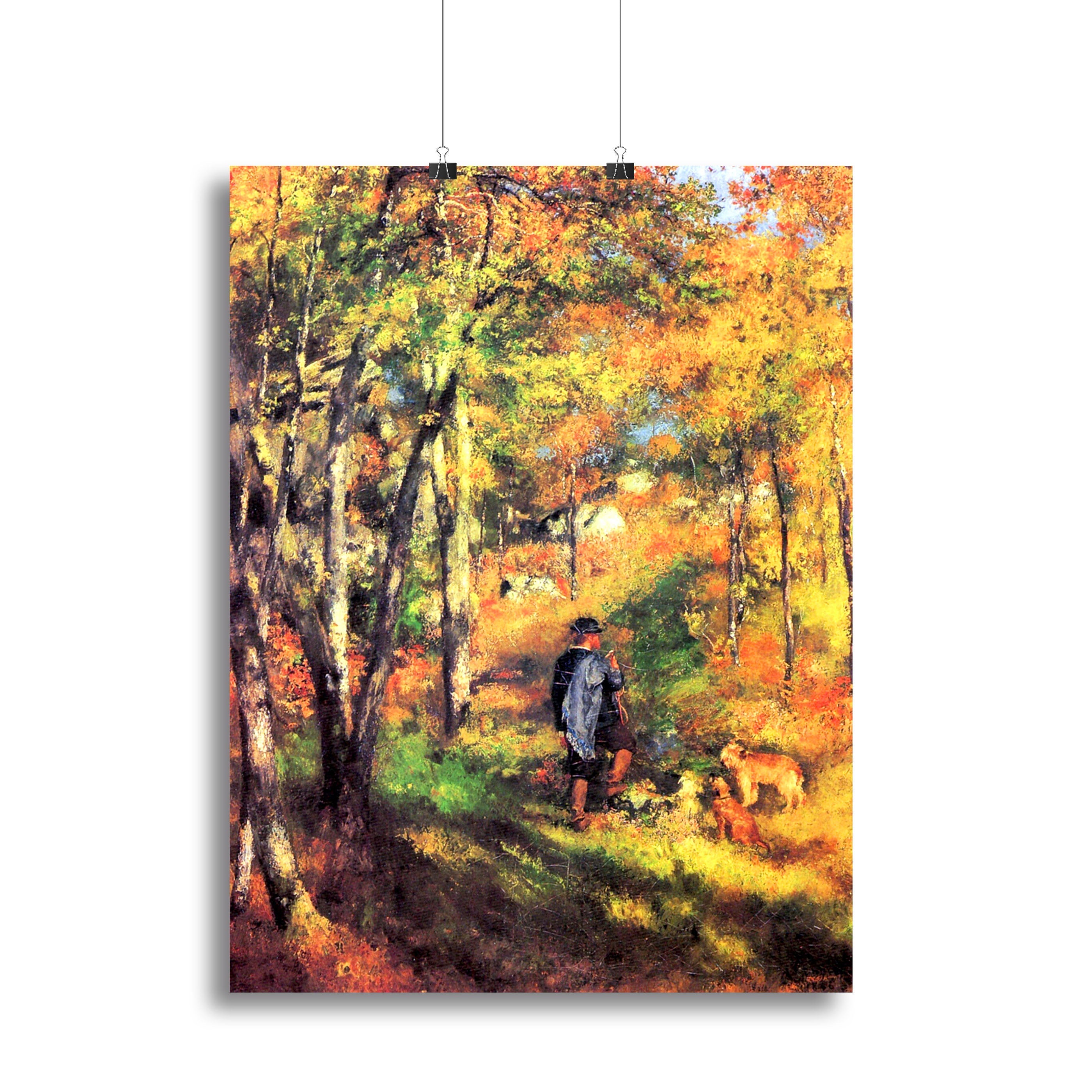Jules le Coeur and his dogs by Renoir Poster - Unframed