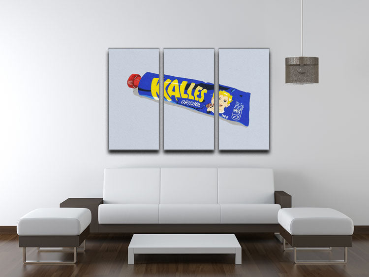 Kalles Original 3 Split Panel Canvas Print - Canvas Art Rocks - 3