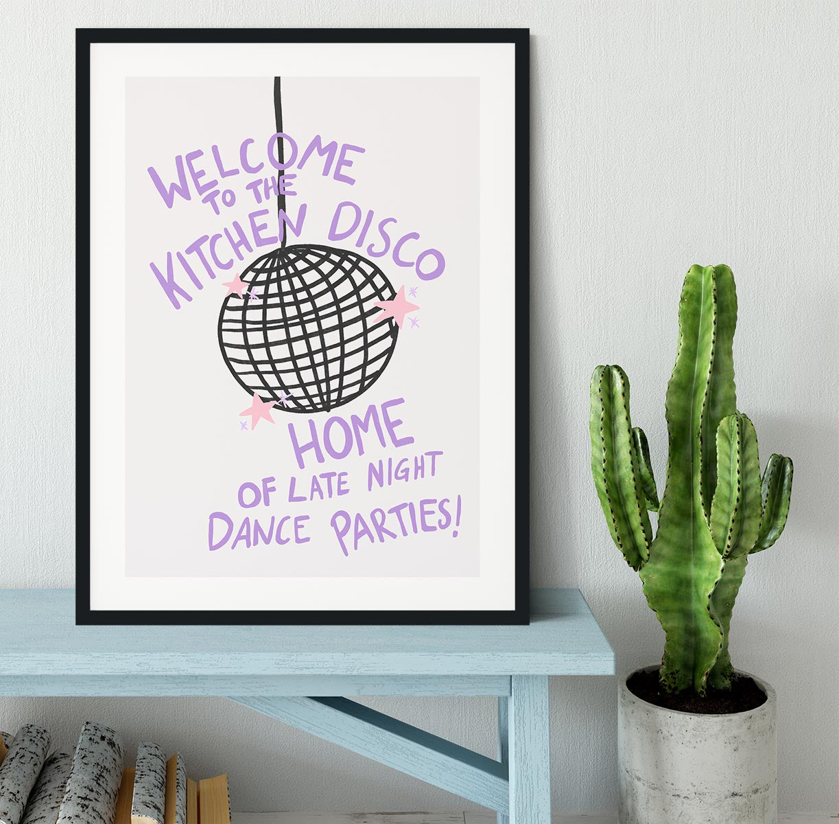 Kitchen Disco Framed Print - Canvas Art Rocks - 1