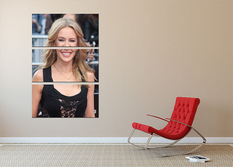 Kylie Minogue 2015 3 Split Panel Canvas Print - Canvas Art Rocks - 2