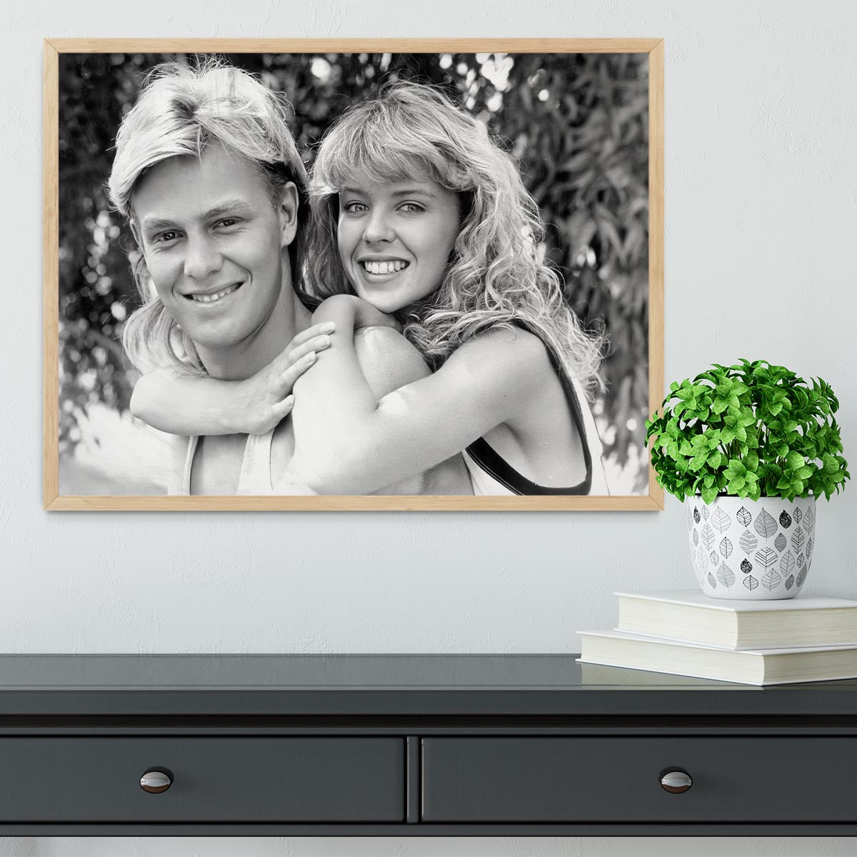 Kylie Minogue and Jason Donovan Framed Print - Canvas Art Rocks - 4