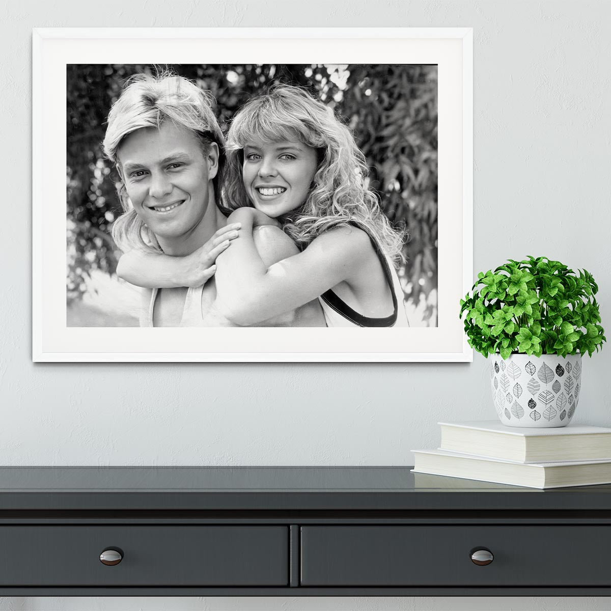 Kylie Minogue and Jason Donovan Framed Print - Canvas Art Rocks - 5