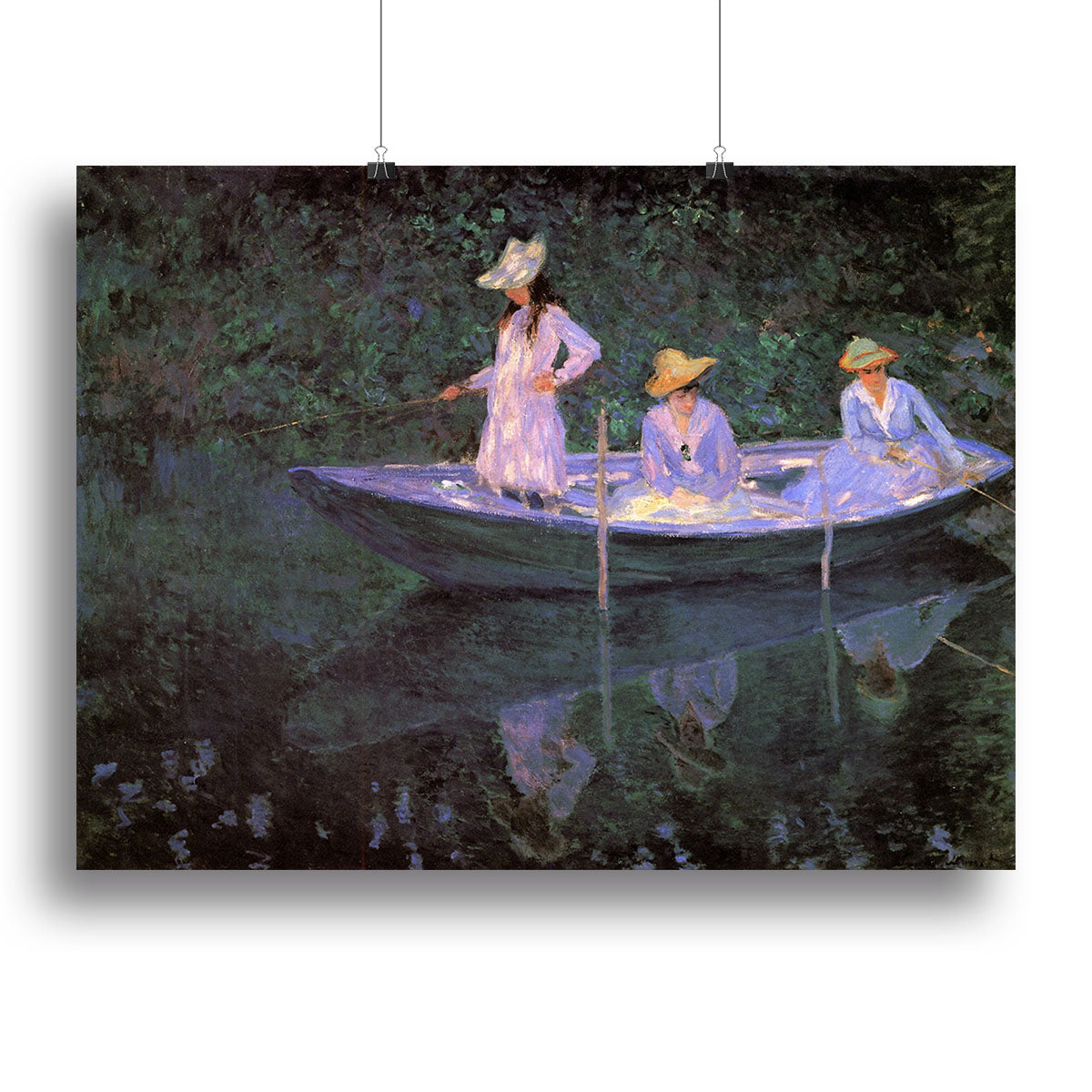 La Barque at Giverny by Monet Poster - Unframed
