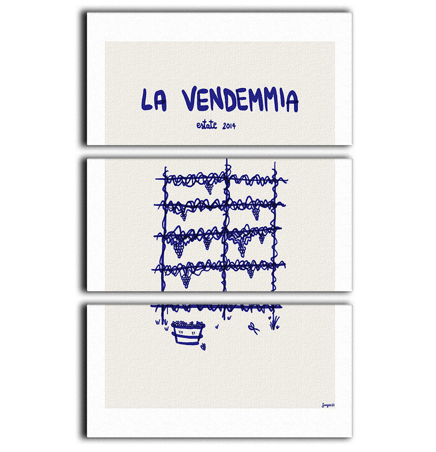 La vendemmia 3 Split Panel Canvas Print - Canvas Art Rocks - 1