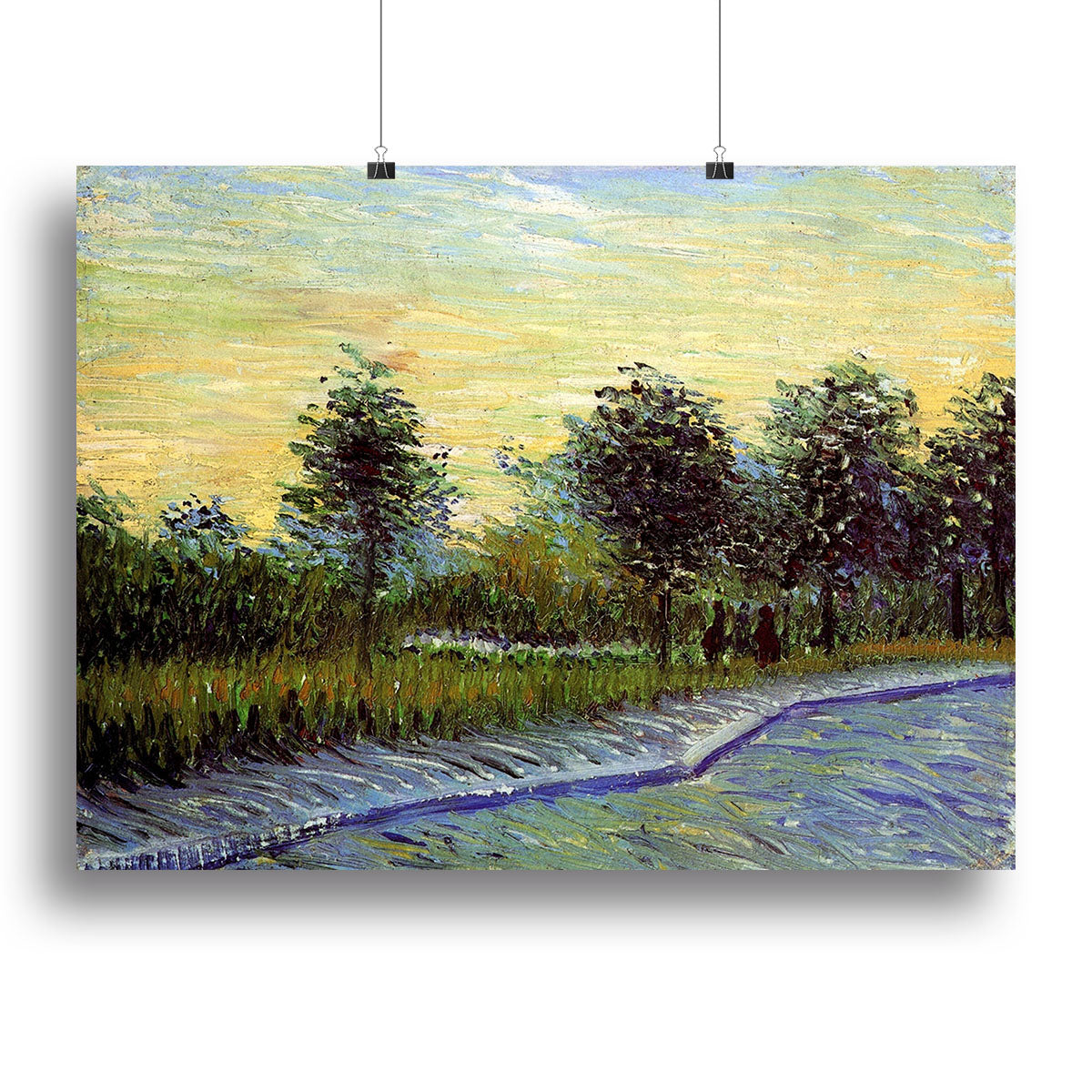 Lane in Voyer d Argenson Park at Asnieres by Van Gogh Poster - Unframed