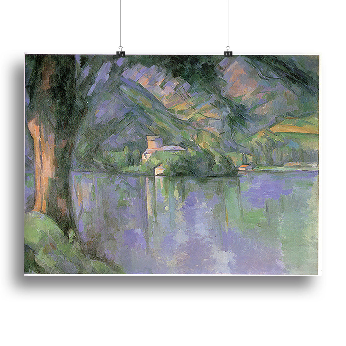 Le lac d Annecy 1896 by Cezanne Poster - Unframed