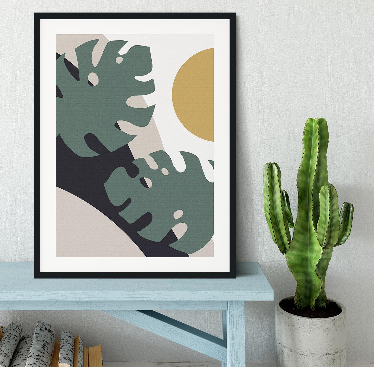 Leaf And Sun Framed Print - 1x - 1