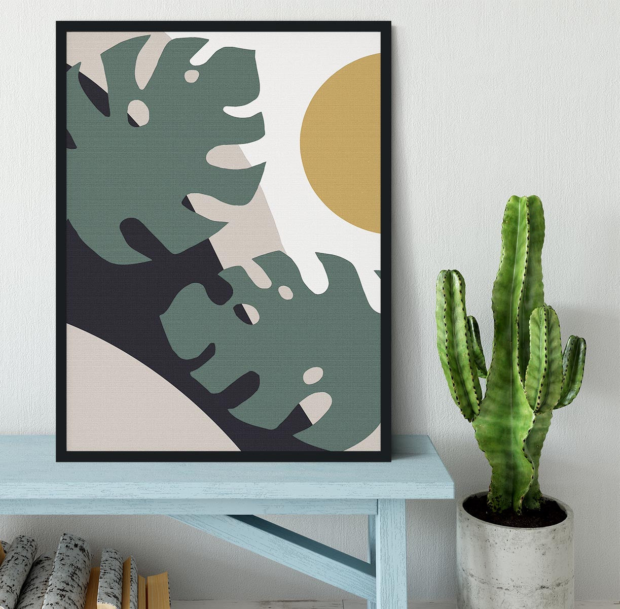 Leaf And Sun Framed Print - 1x - 2