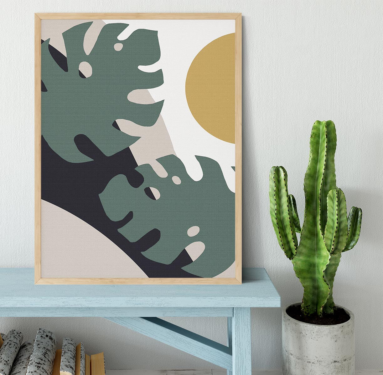 Leaf And Sun Framed Print - 1x - 4