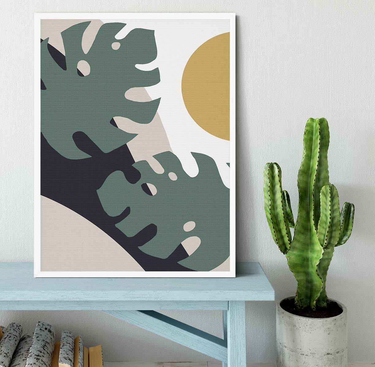 Leaf And Sun Framed Print - 1x -6