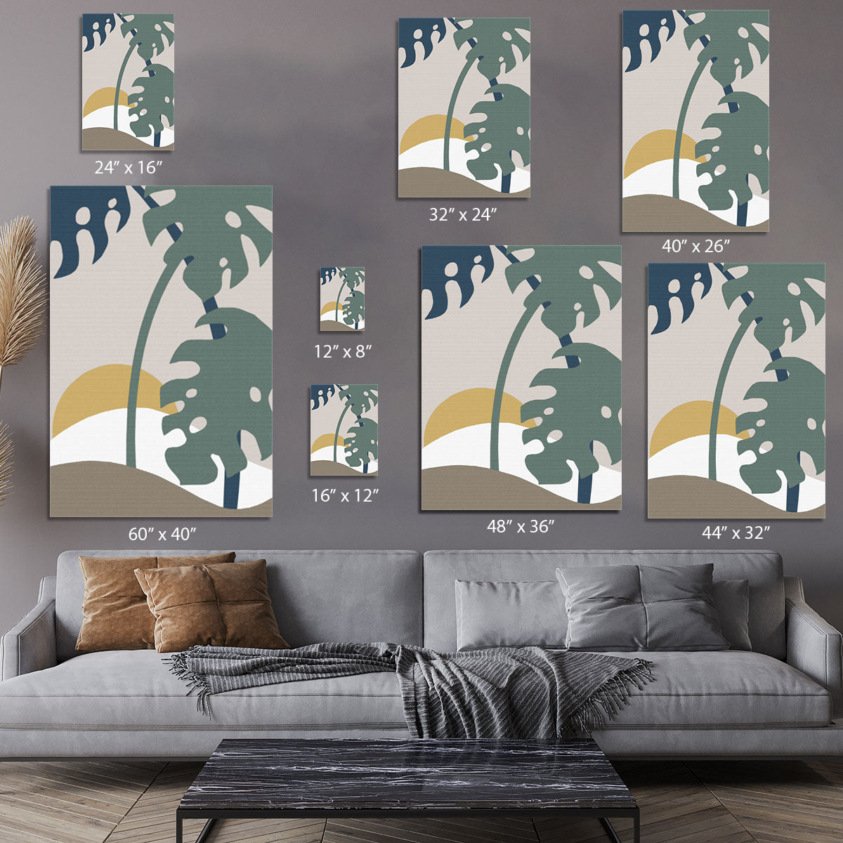 Leaves Palm Canvas Print or Poster - 1x - 7