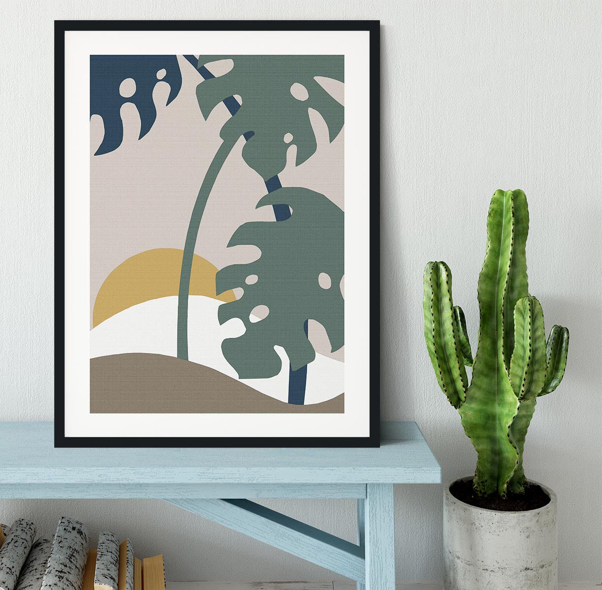 Leaves Palm Framed Print - 1x - 1