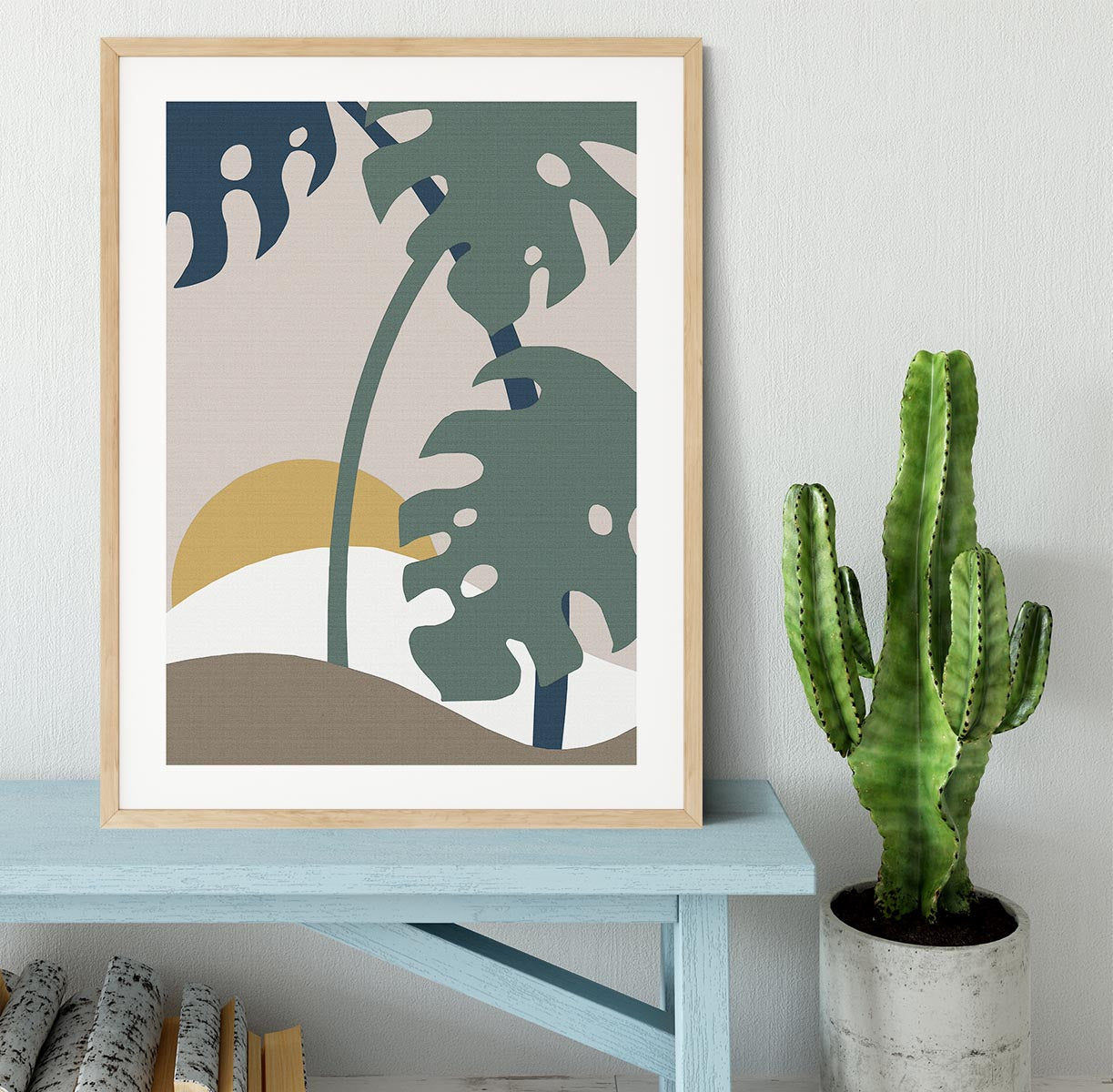 Leaves Palm Framed Print - 1x - 3