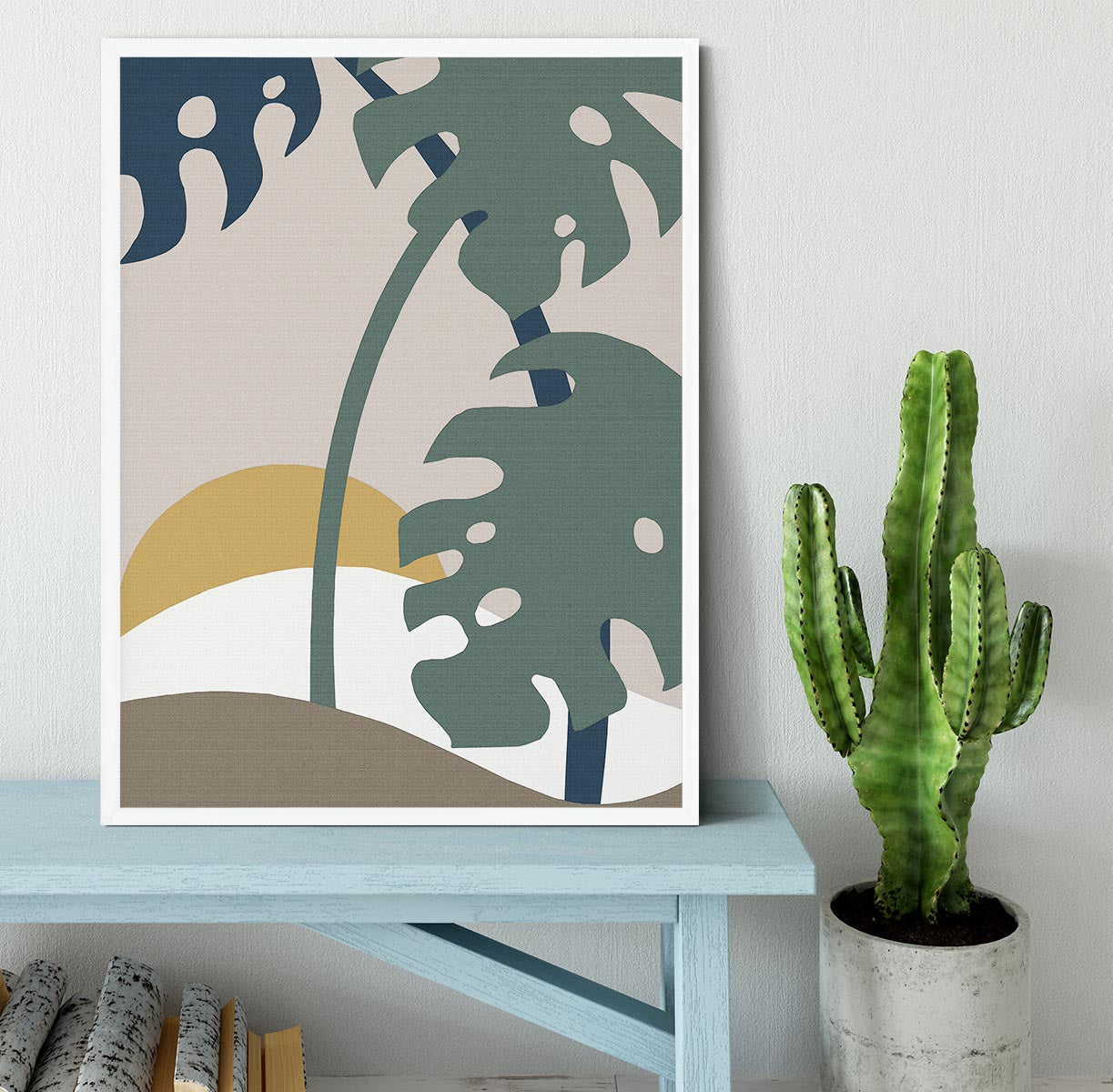 Leaves Palm Framed Print - 1x -6